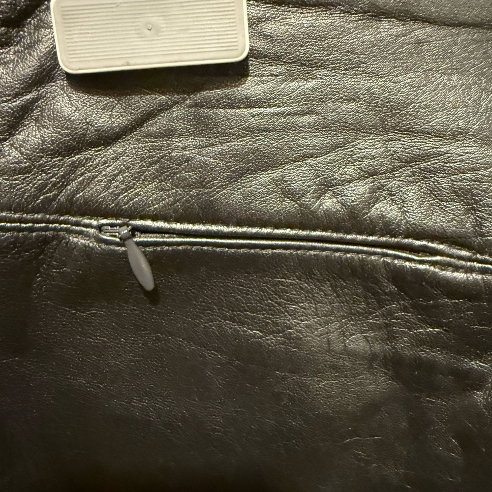 Lord & Taylor Metallic Leather Skirt - Picture 4 of 10